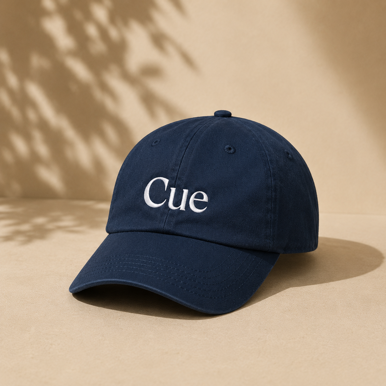 Cue navy dad hat
