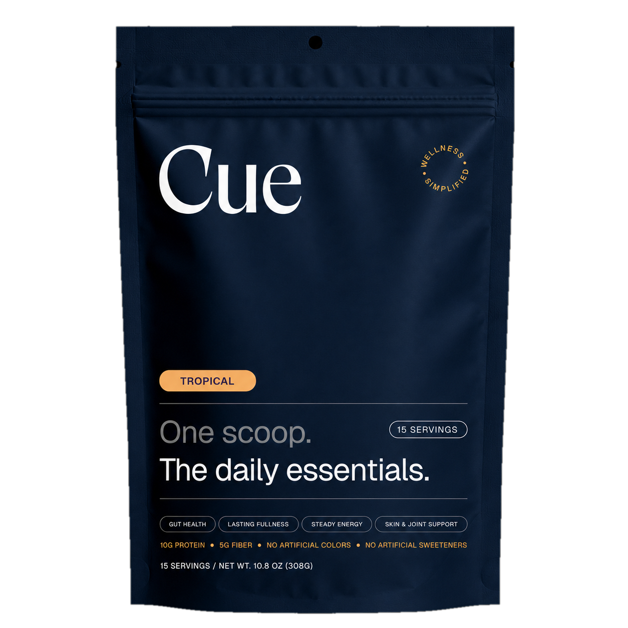 Cue Tropical pouch, front